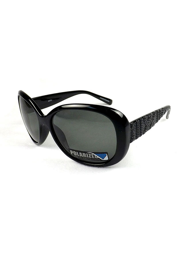 Women's Oversized Black Sunglasses - Total Shades Watch