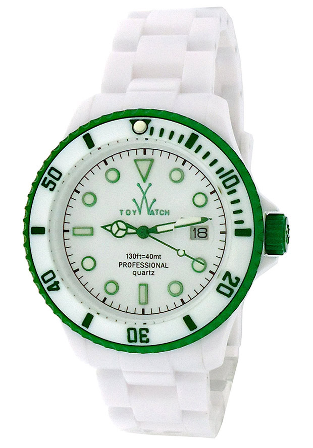 Women's Fluo Aluminum White Dial White Plastic - ToyWatch Watch