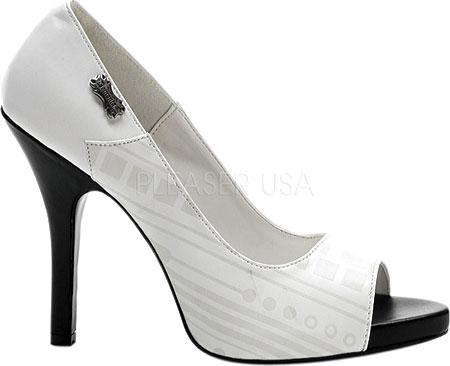 Women's Demonia Zombie 06UV - White PU/UV White High Heels