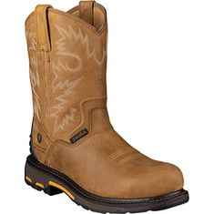 Ariat - Workhog RT H20 Composite Toe (Men's) - Rugged Bark Full Grain Leather