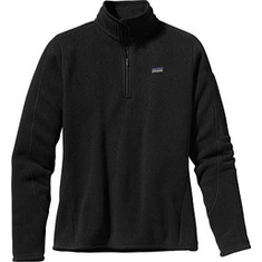 Women's Patagonia Better Sweater 1/4 Zip - Black Jackets