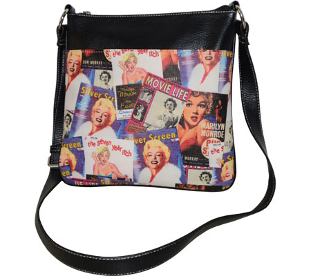 Women's Marilyn Forever Beautiful Collage Messenger Bag MM611