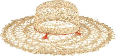 Women's San Diego Hat Company Round Crown Jute Sun Hat with Tassel SPS1000