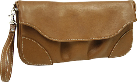 Women's Piel Leather Clutch/Large Wristlet 2885