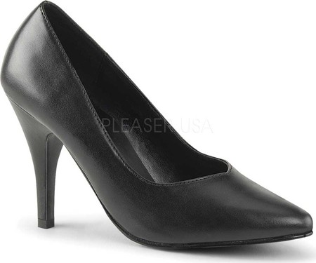 Women's Pleaser Dream 420W - Black PU High Heels