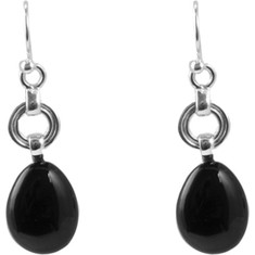 Women's Barse Onyx Drop Earrings BOLDE05X - Genuine Onyx Earrings