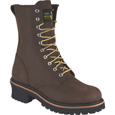 Men's Golden Retriever Footwear 09070 - Brown Full Grain Buffalo Leather Boots