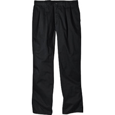 Men's Dickies Relaxed Fit Cotton Pleated Front Pant 32" Inseam - Black Workwear