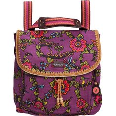 Women's Sakroots Artist Circle Convertible Backpack - Berry True Love Classic Handbags