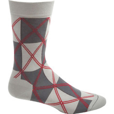 Men's Ozone Midnight Squaregyle Sock - Grey Casual Socks