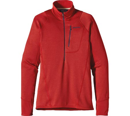 Men's Patagonia R1 Pullover 40108 - Cochineal Red Jackets