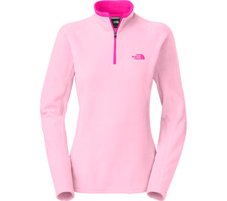 Women's The North Face Glacier 1/4 Zip - Pink Lady Sweaters