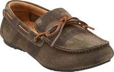 Men's Clarks Marcos Edge - Khaki Combi Moc Toe Shoes