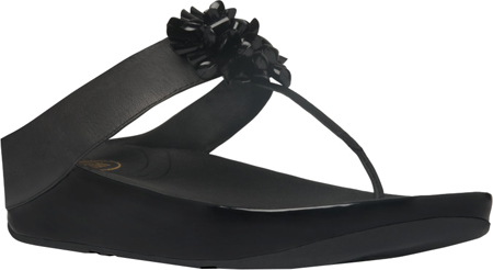 Women's FitFlop Blossom Sandal - Black Thong Sandals