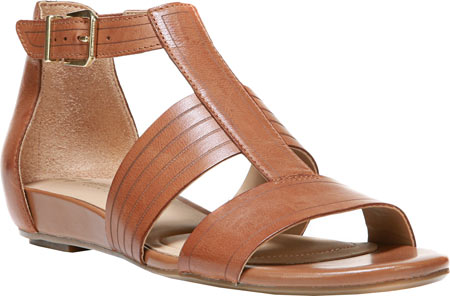Women's Naturalizer Longing T Strap Sandal - Tan Gordon Leather/Matching Foodbed Sandals