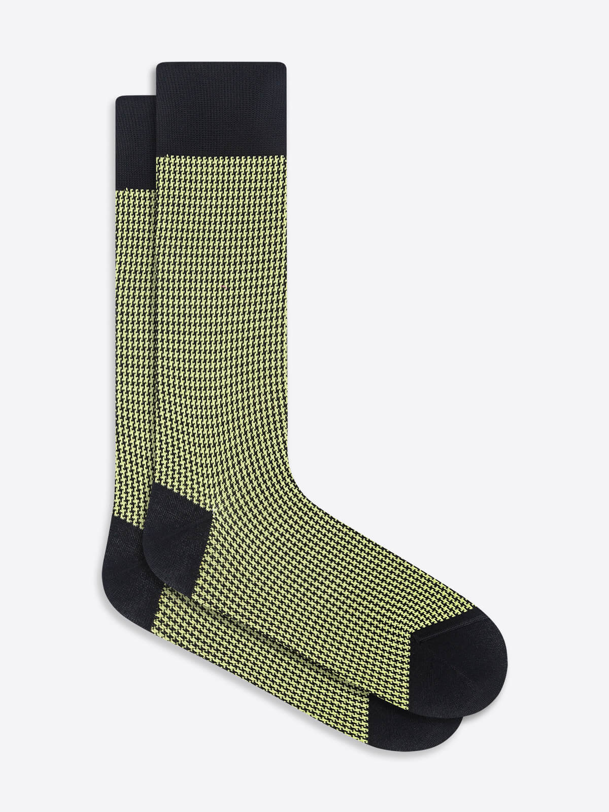 Hound's Tooth Check Mid-Calf Socks