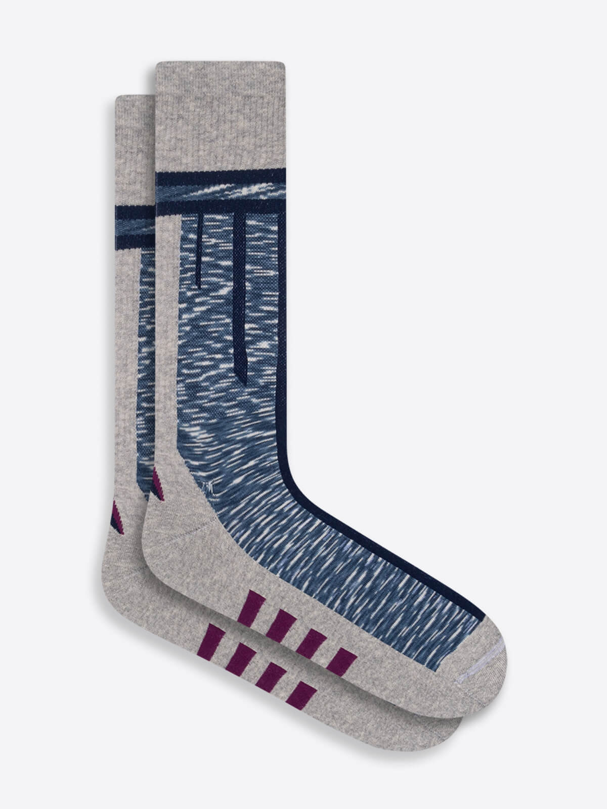 Abstract Stripe Performance Mid-Calf Socks