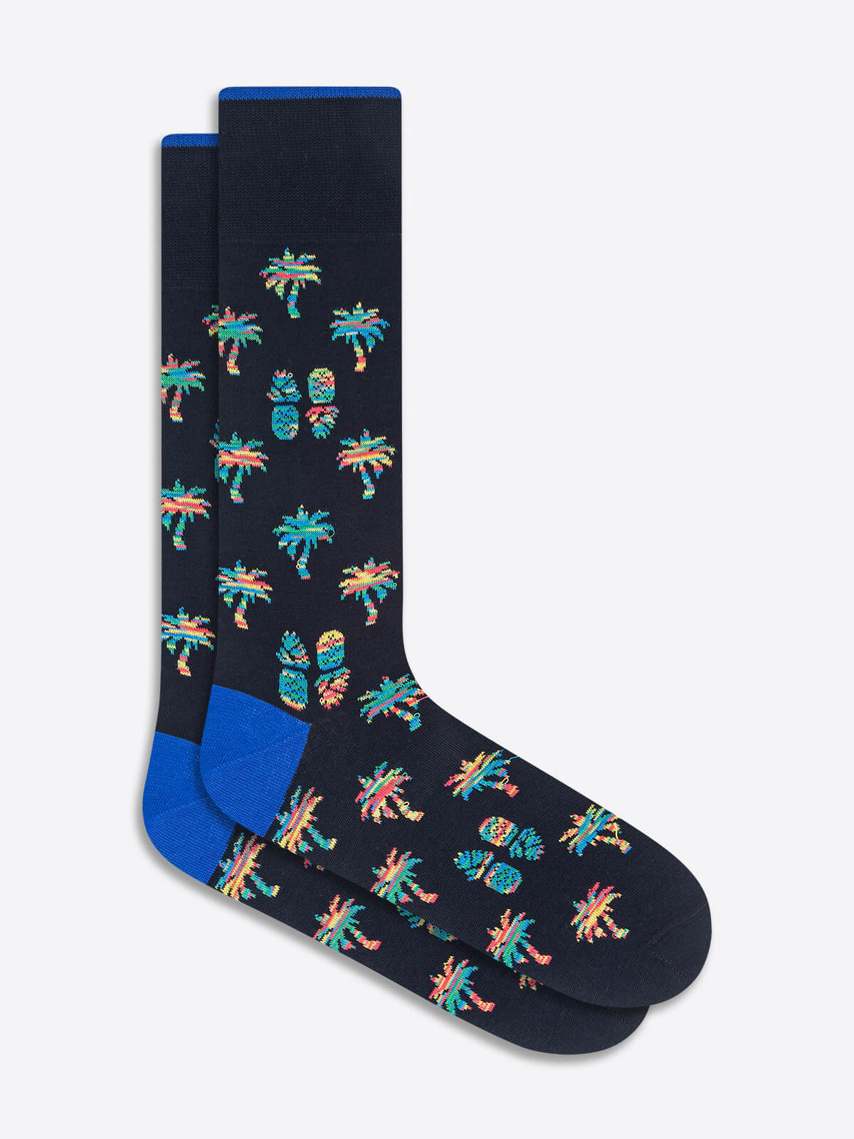 Palm and Pineapple Mid-Calf Socks