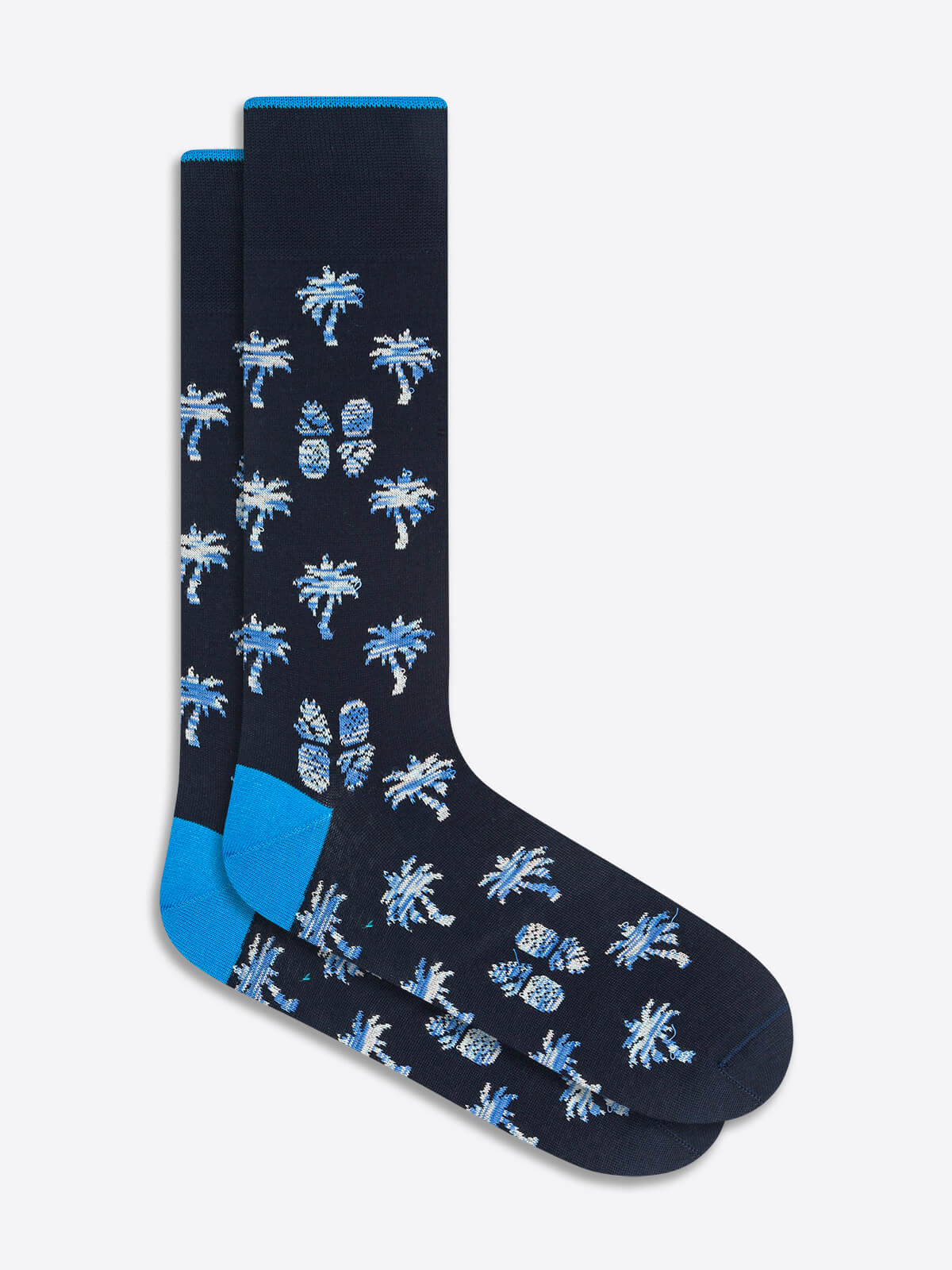 Palm and Pineapple Mid-Calf Socks