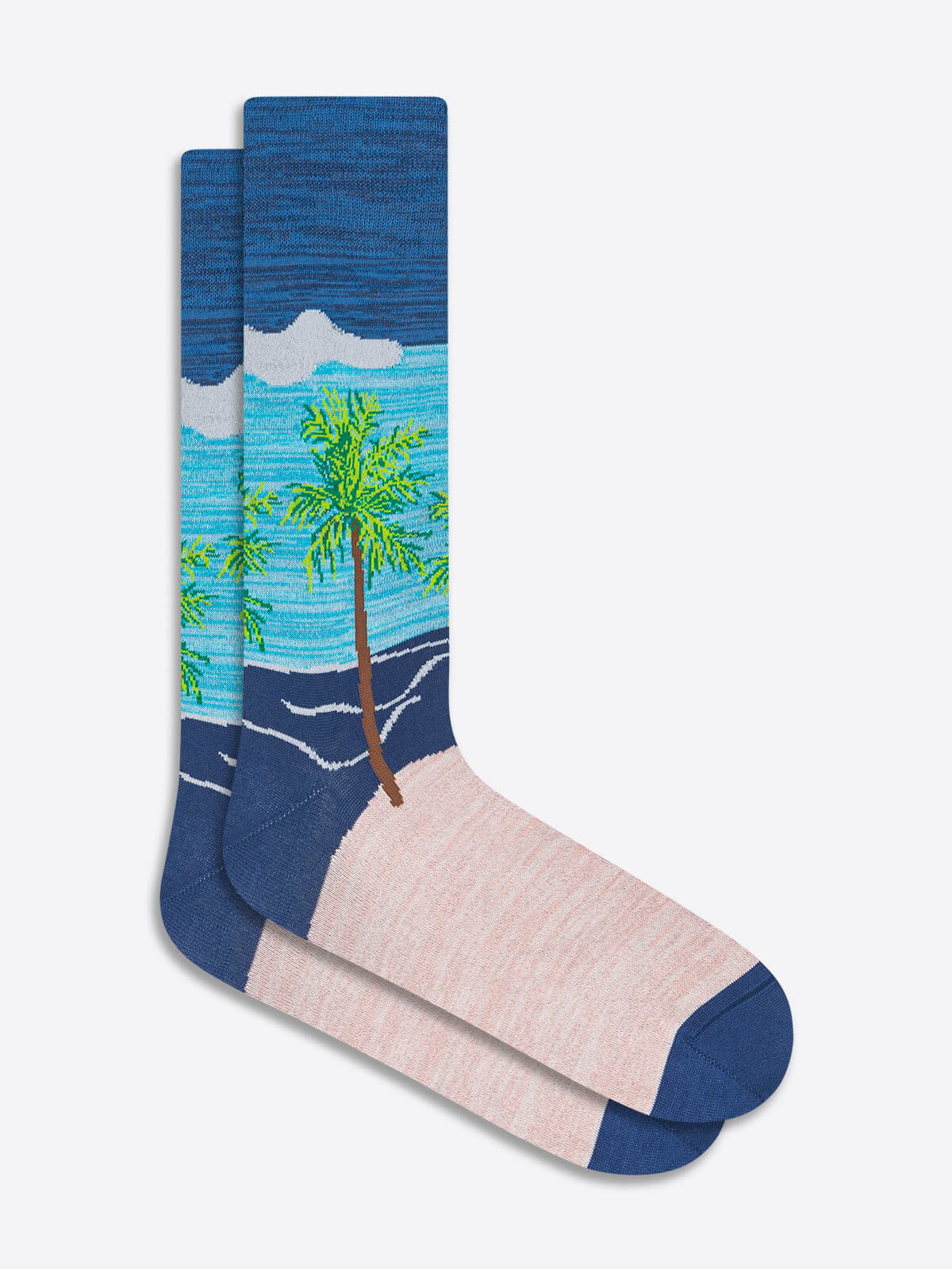 Palm Tree Mid-Calf Socks