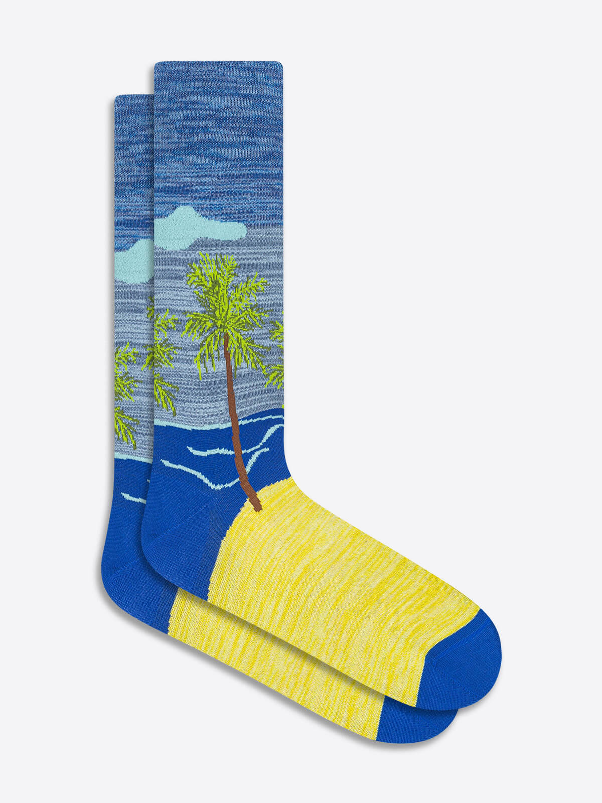 Palm Tree Mid-Calf Socks