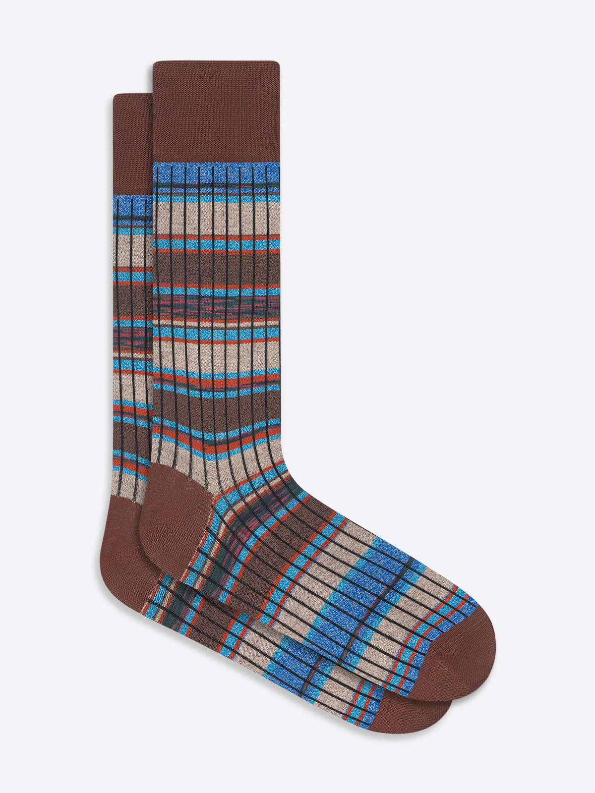 Color Block Melange Mid-Calf Socks