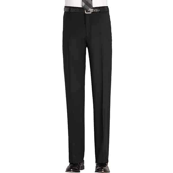 Awearness Kenneth Cole Men's Black Modern Fit Dress Pants - Size: 44W