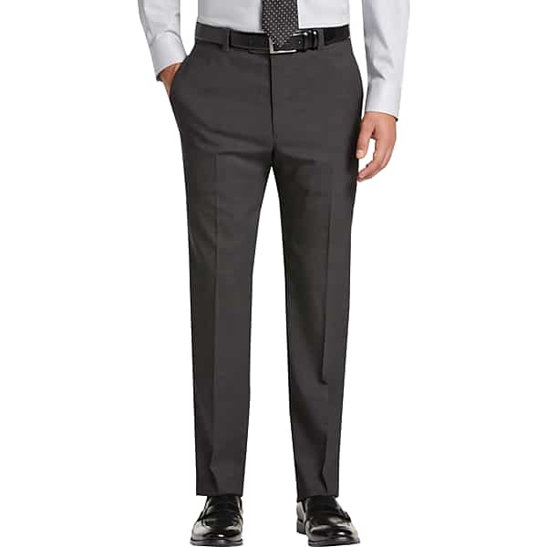Joseph Abboud Men's Modern Fit Charcoal Tic Suit Separates Dress Pants - Size: 46