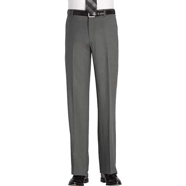 Awearness Kenneth Cole Men's Gray Modern Fit Dress Pants - Size: 60W
