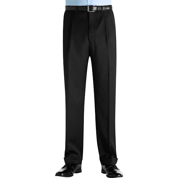 Joseph Abboud Men's Navy Pleated Dress Pants - Size: 38W