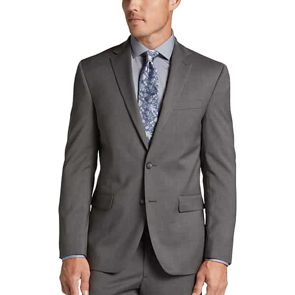 Awearness Kenneth Cole AWEAR-TECH Slim Fit Men's Suit Separates Coat Dove Gray - Size: 40 Short
