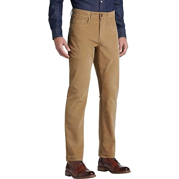 Joseph Abboud Men's Modern Fit Power Stretch Twill Pants Tan - Size: 42W x 30L