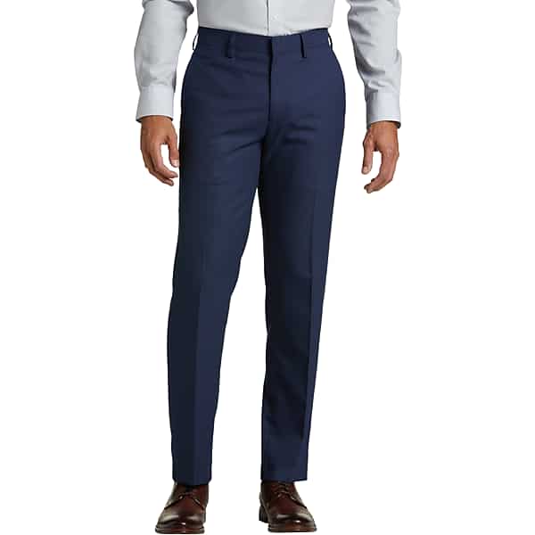Haggar Men's Slim Fit Dress Pants Blue - Size: 38W x 32L