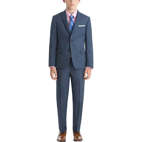 Lauren By Ralph Lauren Men's Boys (Sizes 4-7) Suit Separates Coat Blue Sharkskin - Size: Boys 4