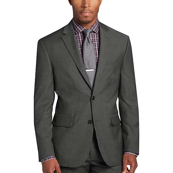 Paisley & Gray Men's Extreme Slim Fit Suit Separates Coat Multicolor Herringbone - Size: 42 Regular