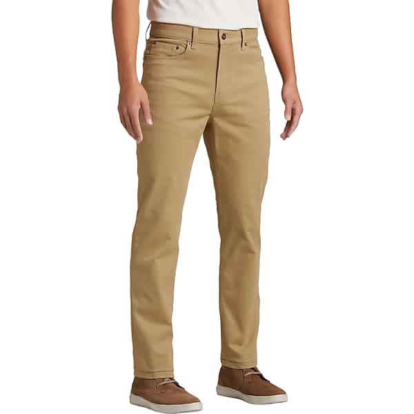 Joseph Abboud Men's Modern Fit Luxe Power Stretch Twill Pants Tan - Size: 36W x 34L