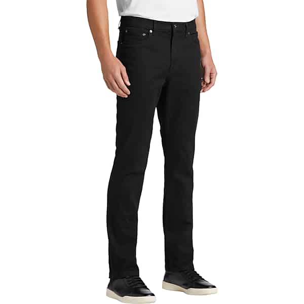 Joseph Abboud Men's Modern Fit Luxe Power Stretch Twill Pants Black - Size: 42W x 30L