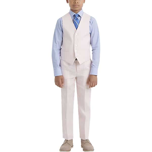 Lauren By Ralph Lauren Men's Classic Fit Linen Suit Separates Pants Pink - Size: 52W x 32L