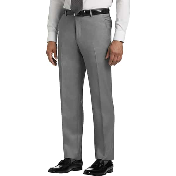 JOE Joseph Abboud Men's Light Gray Modern Fit Suit Separate Pant - Size: 45