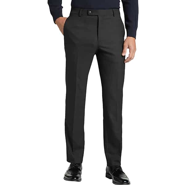 Awearness Kenneth Cole Men's AWEAR-TECH Extreme Slim Fit Dress Pants Charcoal - Size: 46W