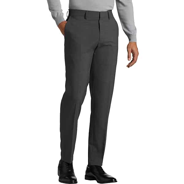 Haggar Men's Slim Fit Dress Pants Charcoal - Size: 32W x 30L
