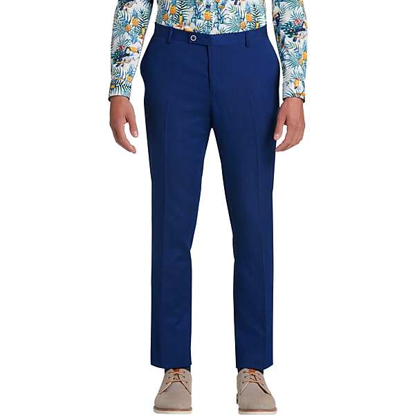 Paisley & Gray Men's Slim Fit Suit Separates Dress Pants Blue - Size: 46