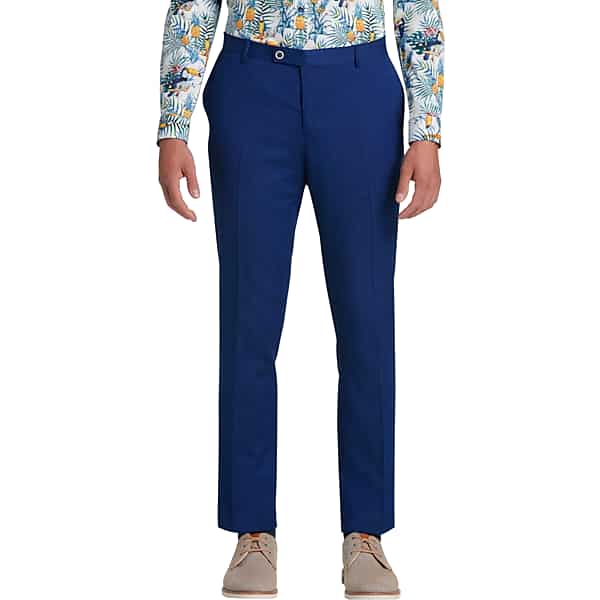 Paisley & Gray Men's Slim Fit Suit Separates Dress Pants Blue - Size: 50