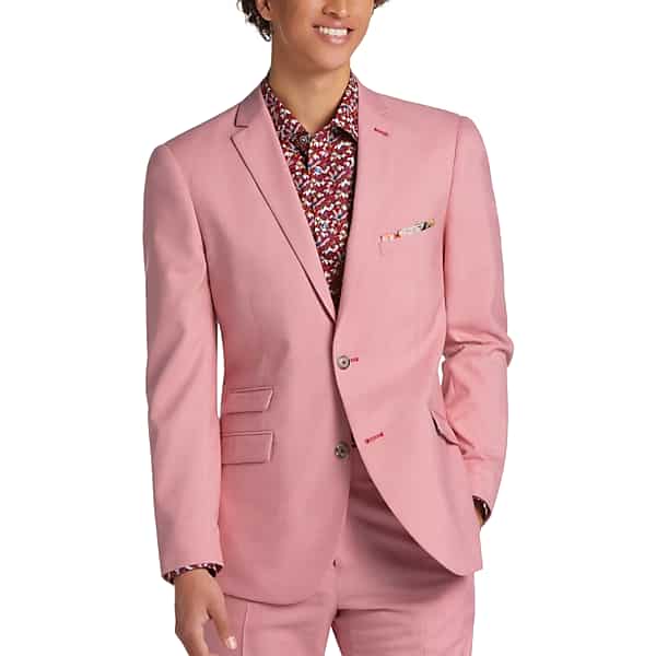 Paisley & Gray Men's Slim Fit Suit Separates Jacket Pink - Size: 40 Regular