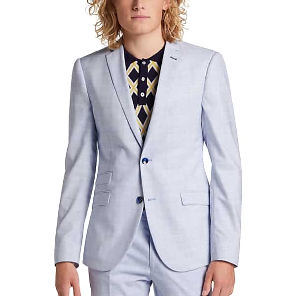 Paisley & Gray Men's Slim Fit Suit Separates Jacket Light Blue - Size: 46 Regular