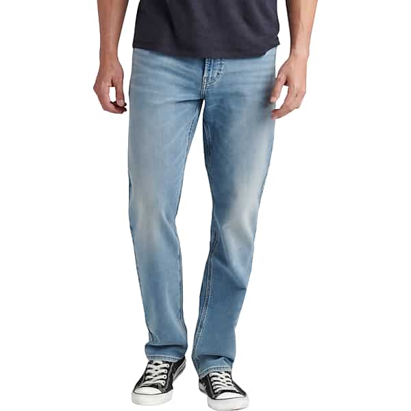 Silver Jeans Co. Men's Authentic by Athletic Fit Jeans Light Blue Wash - Size: 36W x 30L