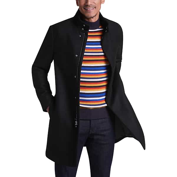 Calvin Klein Men's Mayden Slim Fit Topcoat Black - Size: 38 Regular
