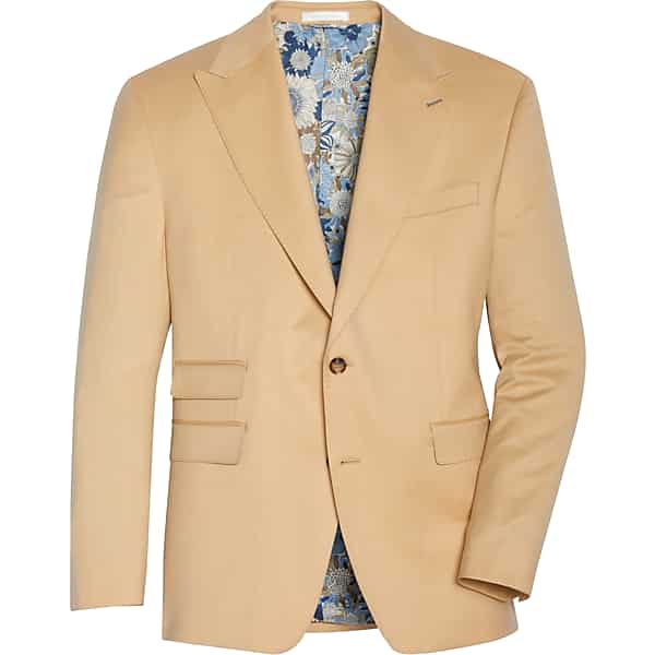 Tayion Men's Classic Fit Suit Separates Coat Tan - Size: 42 Regular