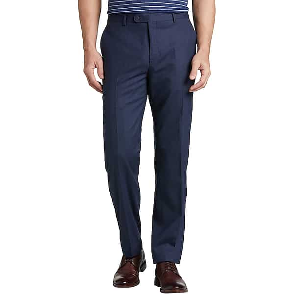 Joseph Abboud Men's Classic Fit Dress Slacks Navy - Size: 34W