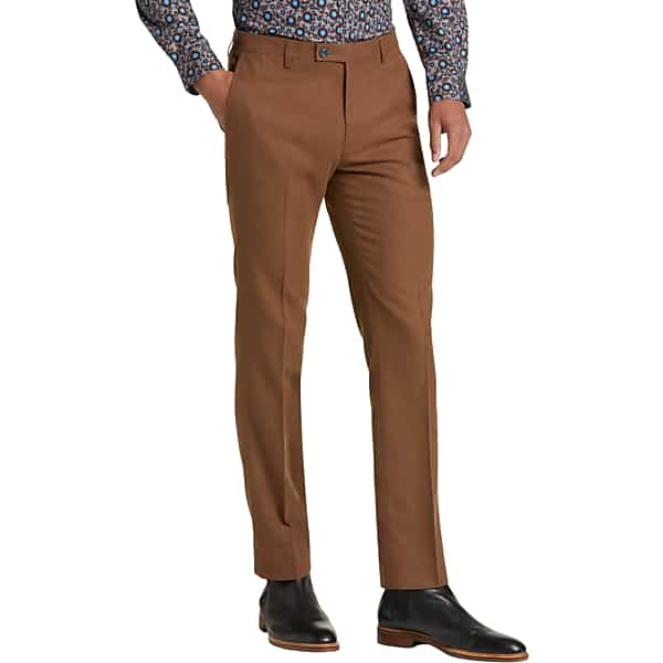 Paisley & Gray Men's Slim Fit Suit Separates Pants Caramel - Size: 36